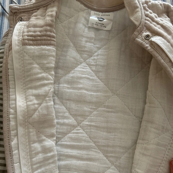 Little Unicorn | Cotton Muslin Quilted Sleep Bag | 0-6 months | NWOT - Picture 8 of 11
